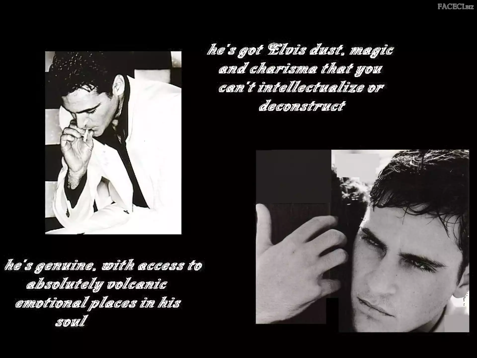 papieros, Joaquin Phoenix, twarz